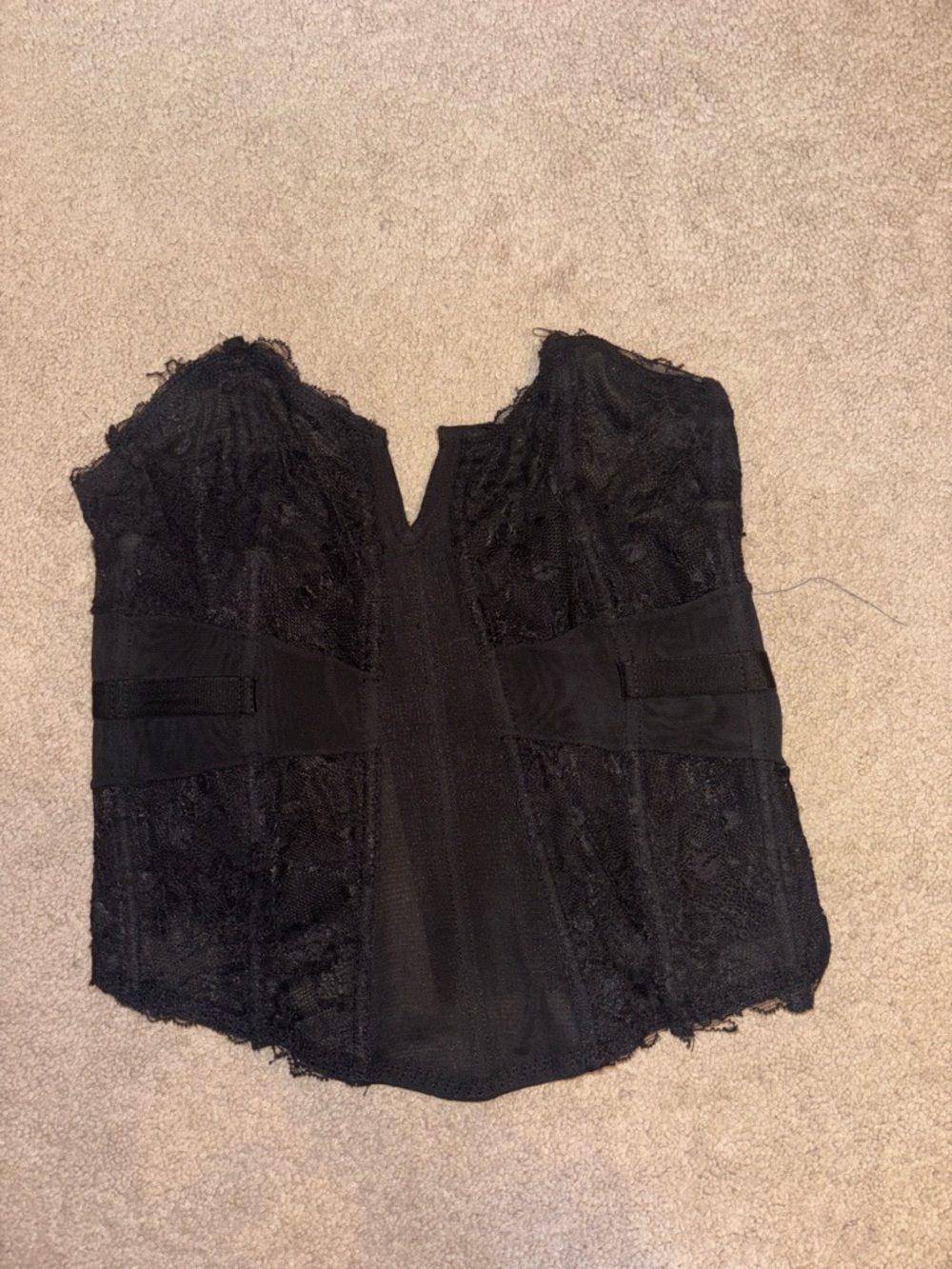 Black Lace Corset Top